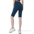 Pantaloncini da yoga da donna con collant al ginocchio